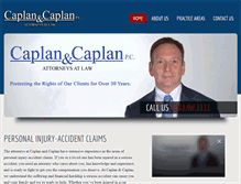 Tablet Screenshot of caplanlawfirm.com